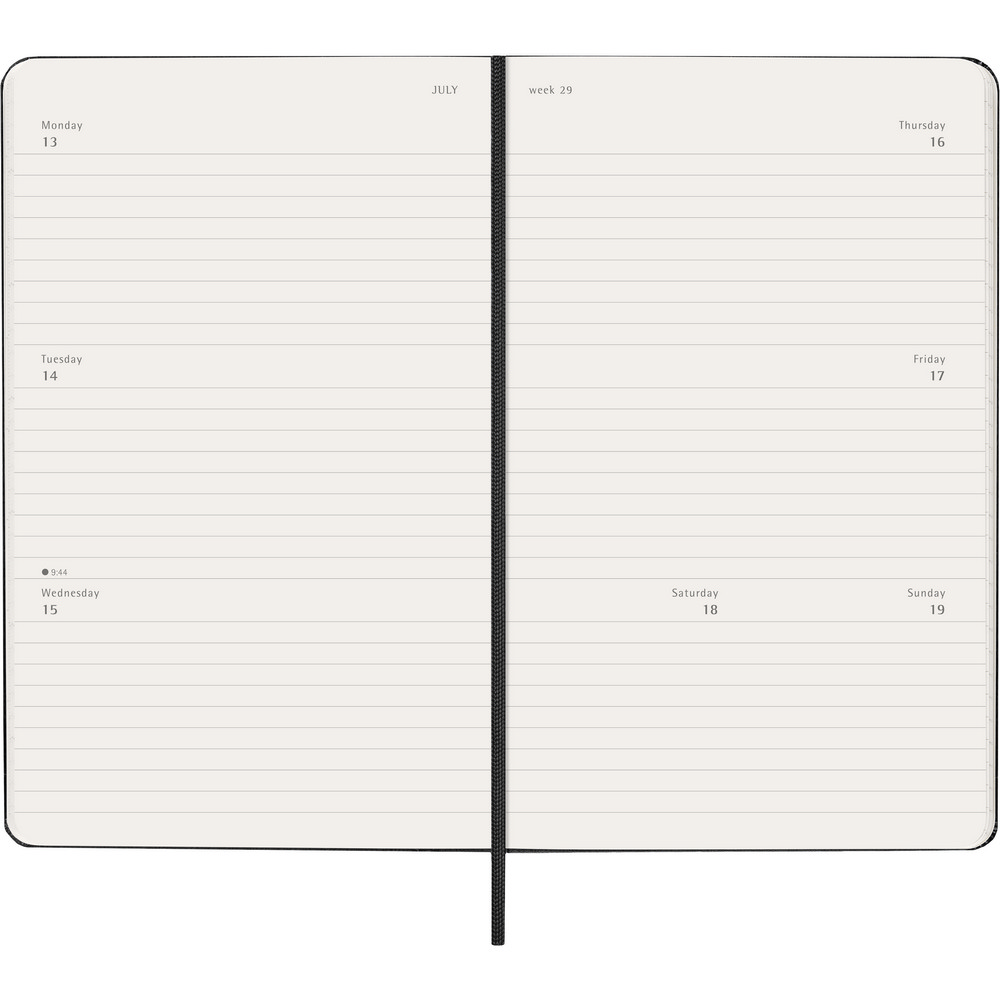 Kalendarz tygodniowy Moleskine A5 - luksusowy planer biznesowy - Notatniki i notesy z nadrukiem logo | VEBI - zdjęcie 6