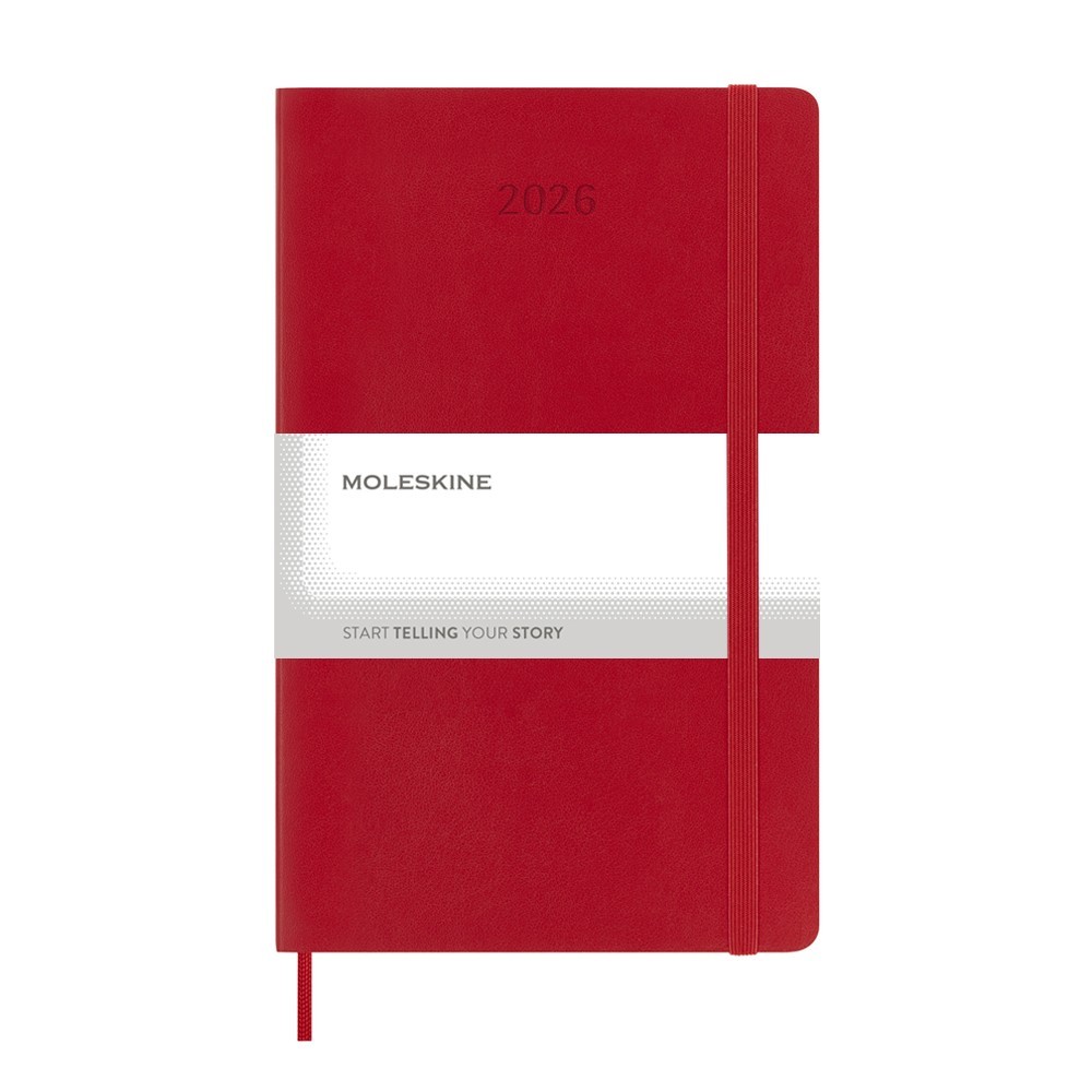 Kalendarz Moleskine A5 - tygodniowy notatnik z miękką okładką - Notatniki i notesy z nadrukiem logo | VEBI - zdjęcie 2