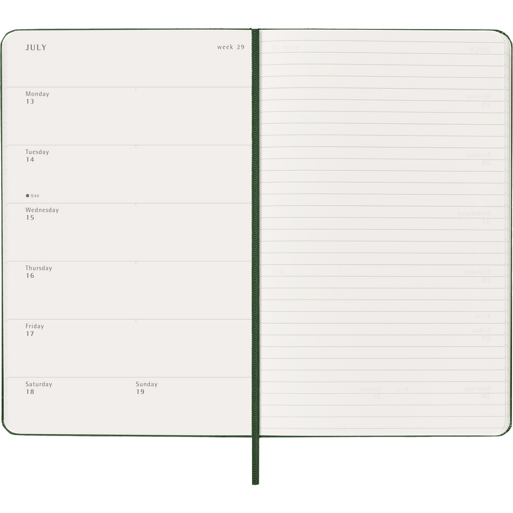 Kalendarz Moleskine A5 z notatnikiem - tygodniowy planer 2027 - Notatniki i notesy z nadrukiem logo | VEBI - zdjęcie 6