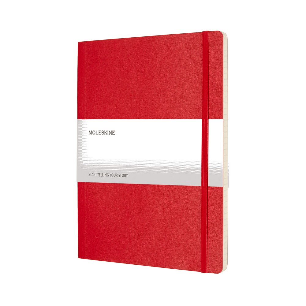 Notatnik Moleskine XL z miękką okładką - 192 strony w linie - Notatniki i notesy z nadrukiem logo | VEBI - zdjęcie 13