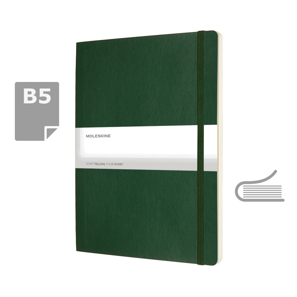 Moleskine XL - notatnik firmowy z miękką okładką - Notatniki i notesy z nadrukiem logo | VEBI - zdjęcie 12