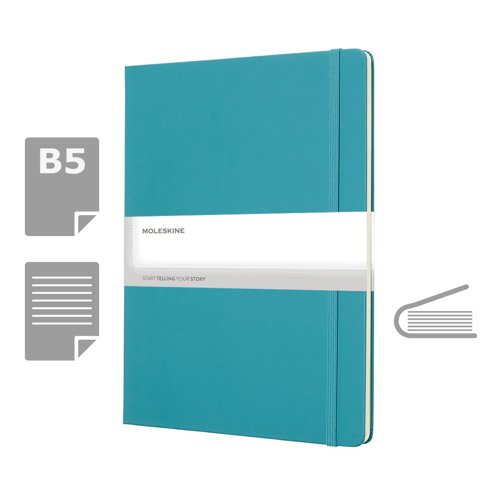 Notatnik MOLESKINE XL B5 z twardą okładką - 192 strony - Notatniki i notesy z nadrukiem logo | VEBI - zdjęcie 39