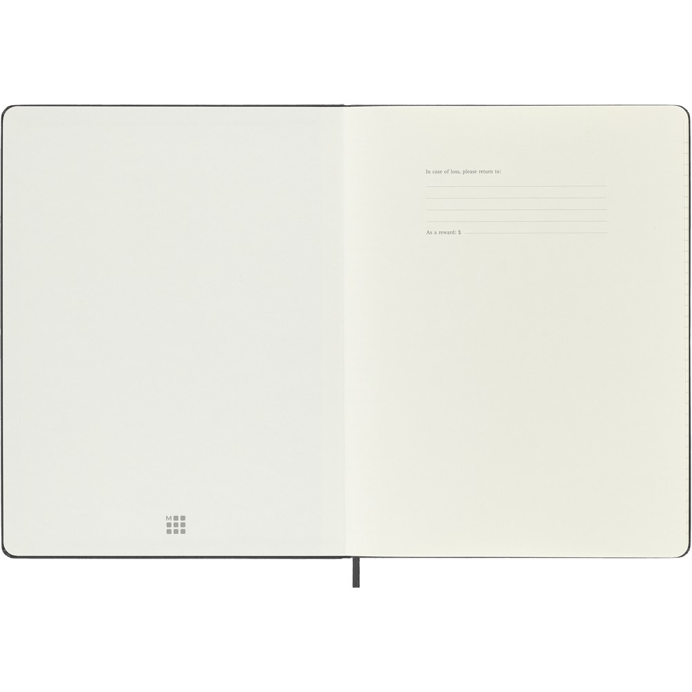 MOLESKINE Notatnik XL w kratkę - twarda okładka B5 - Notatniki i notesy z nadrukiem logo | VEBI - zdjęcie 10