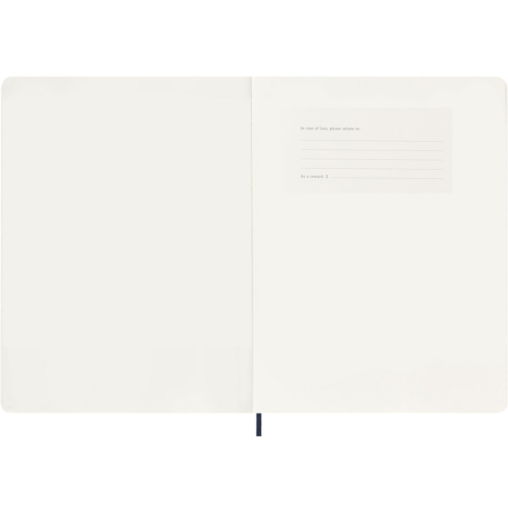 Kalendarz tygodniowy MOLESKINE XL z notatnikiem - miękka okładka - Notatniki i notesy z nadrukiem logo | VEBI - zdjęcie 8