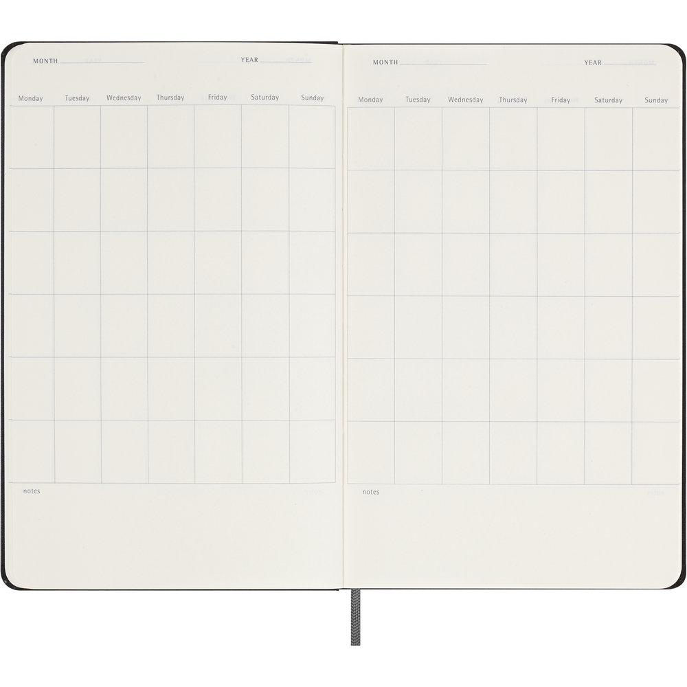 Kalendarz Moleskine XL Undated - terminarz tygodniowy A5 - Notatniki i notesy z nadrukiem logo | VEBI - zdjęcie 7
