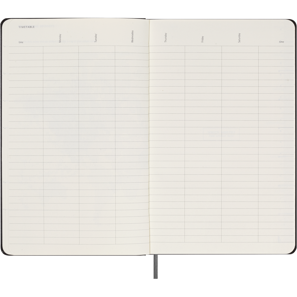 Kalendarz Moleskine XL Undated - terminarz tygodniowy A5 - Notatniki i notesy z nadrukiem logo | VEBI - zdjęcie 9