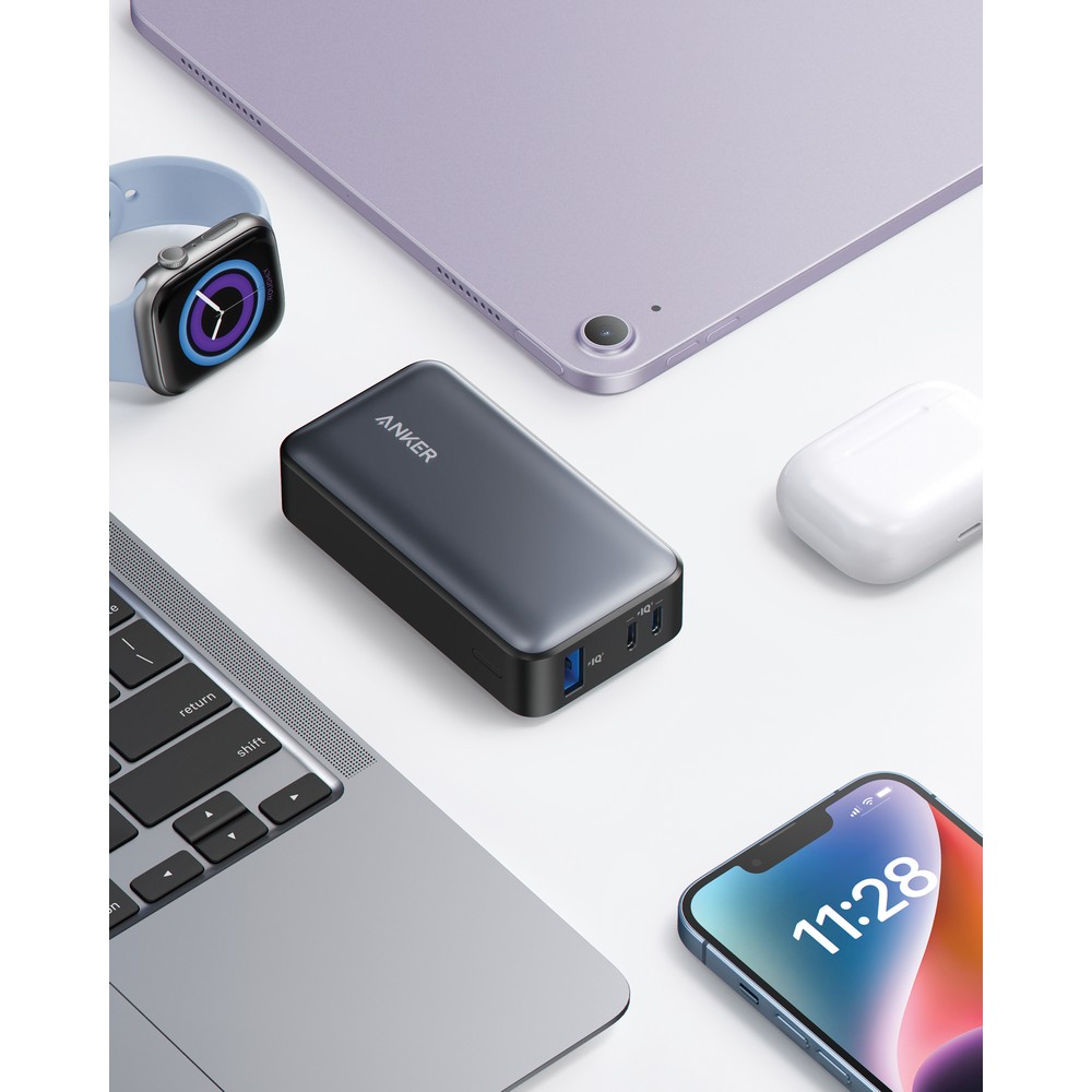 Power Bank Anker 10000 mAh z wyświetlaczem - ładowanie 30W - Power banki z nadrukiem logo | VEBI - zdjęcie 3