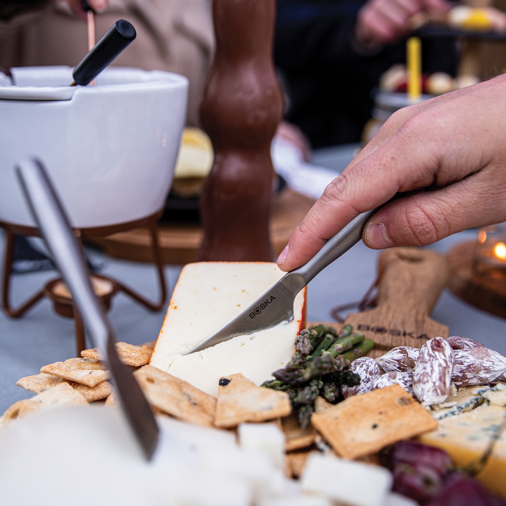 Zestaw małych noży do sera BOSKA Mini Copenhagen ze stali - Akcesoria kuchenne z nadrukiem logo | VEBI - zdjęcie 12