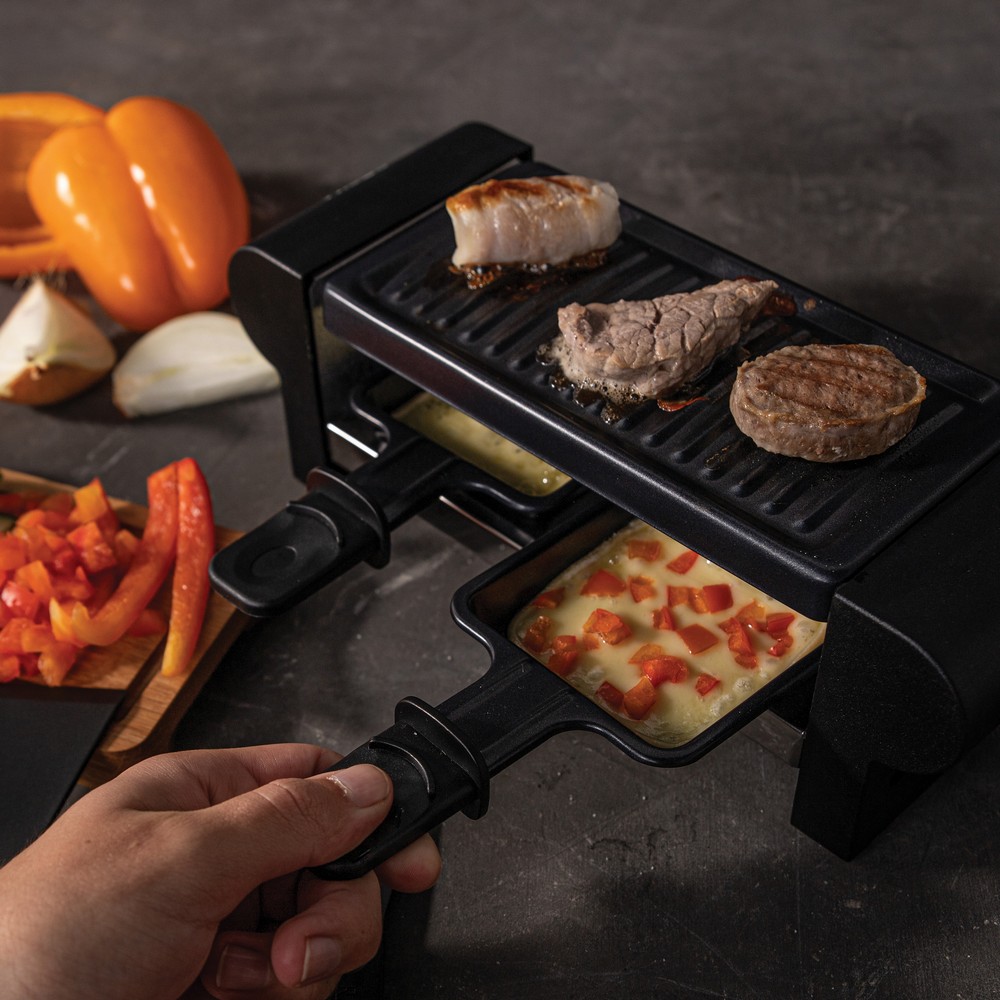 Grill elektryczny BOSKA Raclette Mini z akcesoriami - Akcesoria kuchenne z nadrukiem logo | VEBI - zdjęcie 8