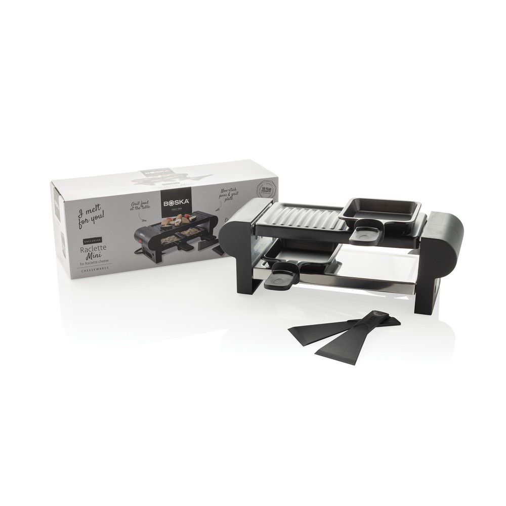 Grill elektryczny BOSKA Raclette Mini z akcesoriami - Akcesoria kuchenne z nadrukiem logo | VEBI - zdjęcie 10