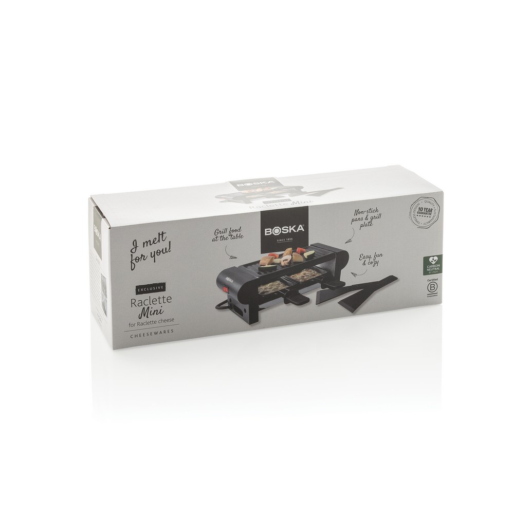 Grill elektryczny BOSKA Raclette Mini z akcesoriami - Akcesoria kuchenne z nadrukiem logo | VEBI - zdjęcie 11