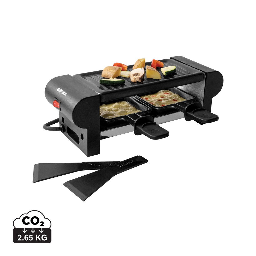 Grill elektryczny BOSKA Raclette Mini z akcesoriami - Akcesoria kuchenne z nadrukiem logo | VEBI - zdjęcie 12