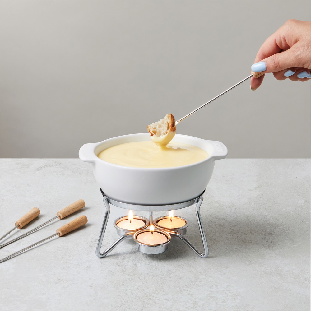 Ceramiczny zestaw do fondue BOSKA 750ml - eleganckie rozwiązanie - Akcesoria kuchenne z nadrukiem logo | VEBI - zdjęcie 6