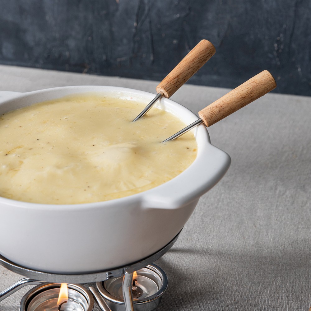 Ceramiczny zestaw do fondue BOSKA 750ml - eleganckie rozwiązanie - Akcesoria kuchenne z nadrukiem logo | VEBI - zdjęcie 7