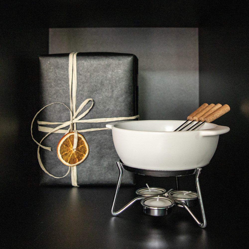 Ceramiczny zestaw do fondue BOSKA 750ml - eleganckie rozwiązanie - Akcesoria kuchenne z nadrukiem logo | VEBI - zdjęcie 8
