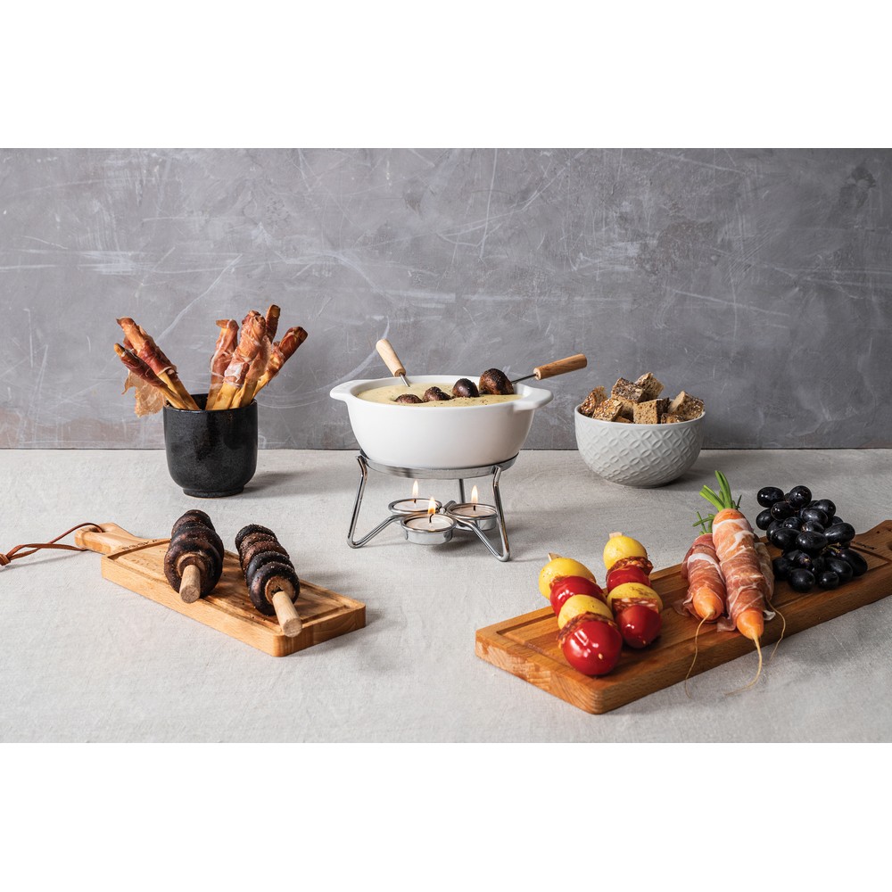 Ceramiczny zestaw do fondue BOSKA 750ml - eleganckie rozwiązanie - Akcesoria kuchenne z nadrukiem logo | VEBI - zdjęcie 9