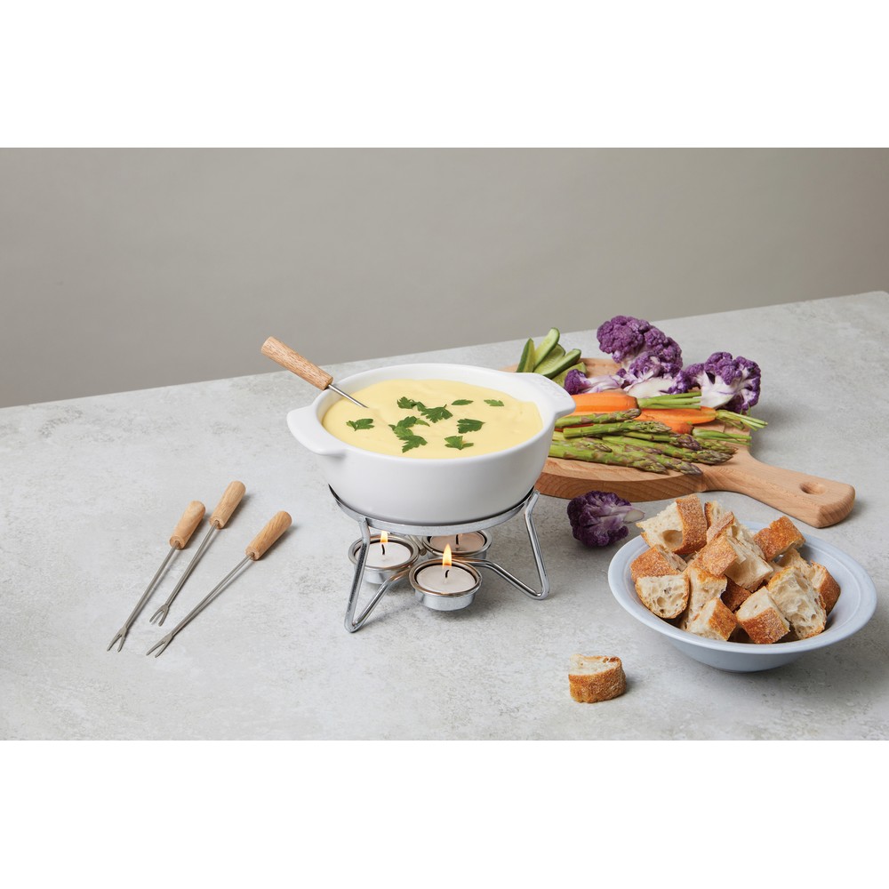 Ceramiczny zestaw do fondue BOSKA 750ml - eleganckie rozwiązanie - Akcesoria kuchenne z nadrukiem logo | VEBI - zdjęcie 10