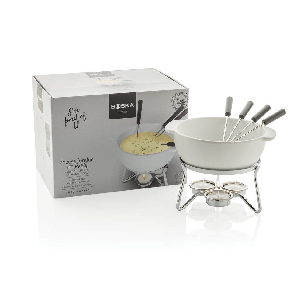 Ceramiczny zestaw do fondue BOSKA 750ml - eleganckie rozwiązanie - Akcesoria kuchenne z nadrukiem logo | VEBI - zdjęcie 13