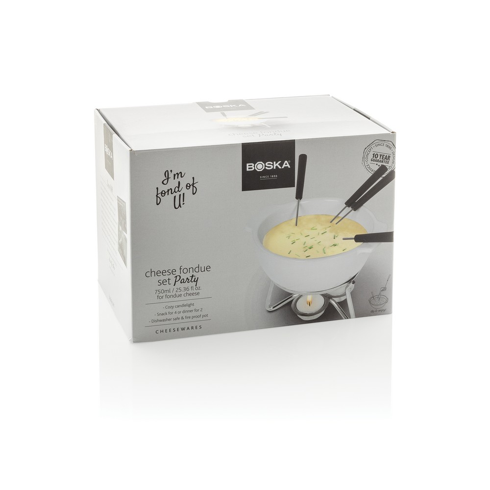 Ceramiczny zestaw do fondue BOSKA 750ml - eleganckie rozwiązanie - Akcesoria kuchenne z nadrukiem logo | VEBI - zdjęcie 14