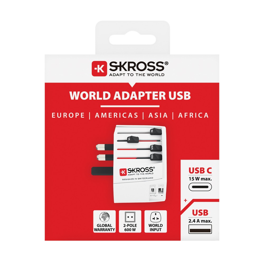 Adapter podróżny SKROSS MUV 2 - uniwersalna ładowarka USB - zdjęcie 5
