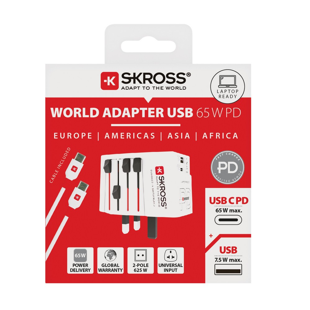 Adapter podróżny SKROSS MUV 65W z logo firmy - Elektronika z nadrukiem logo | VEBI - zdjęcie 9