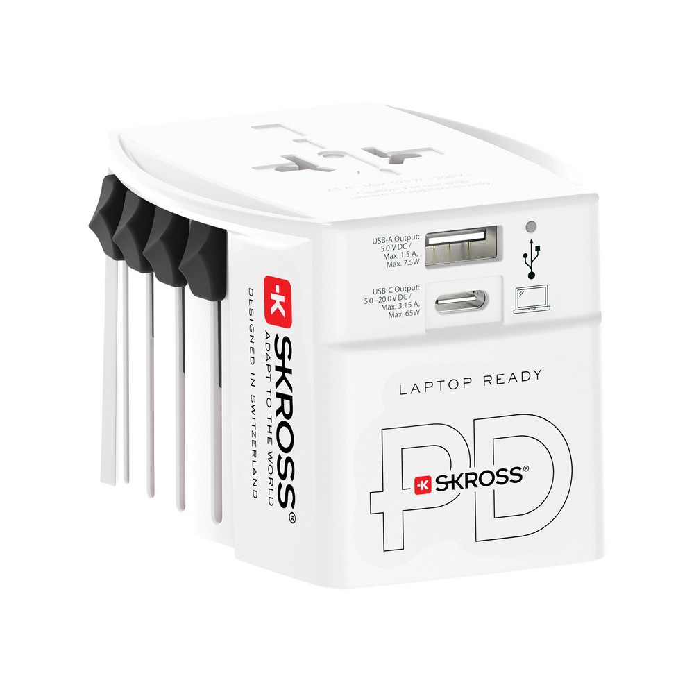 Adapter podróżny SKROSS MUV 65W z logo firmy - Elektronika z nadrukiem logo | VEBI - zdjęcie 10