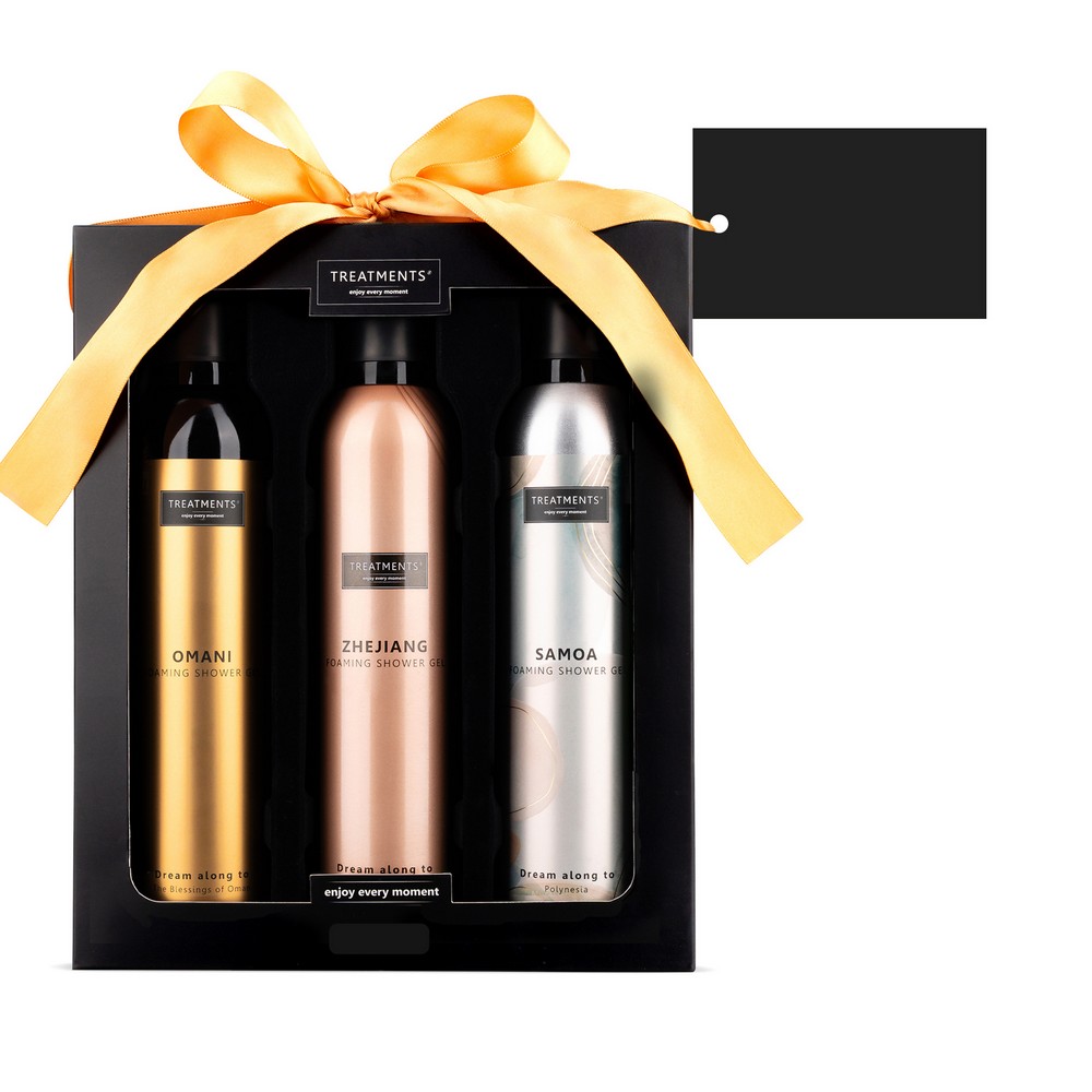 Zestaw trzech żeli pod prysznic Foaming Extravagance - Wyposażenie wnętrz z nadrukiem logo | VEBI - zdjęcie 12
