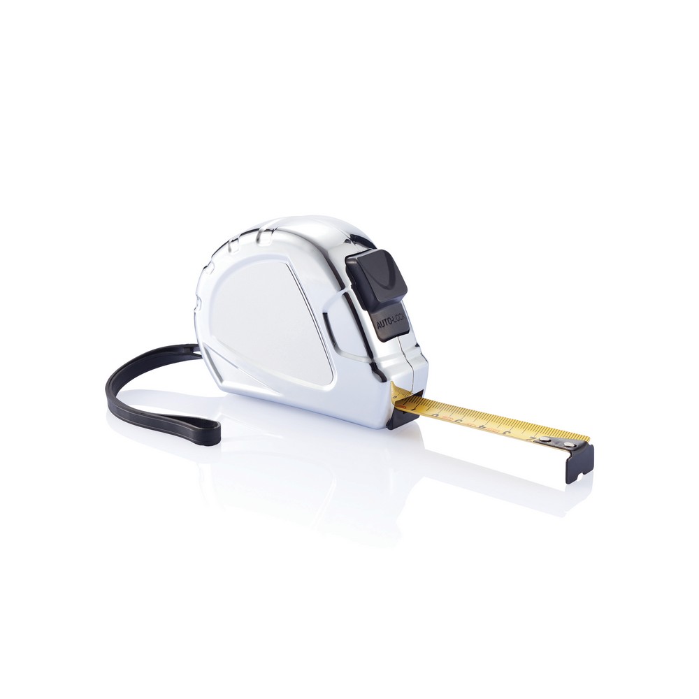 Miara stalowa 3m z klipsem - żółta taśma 16mm