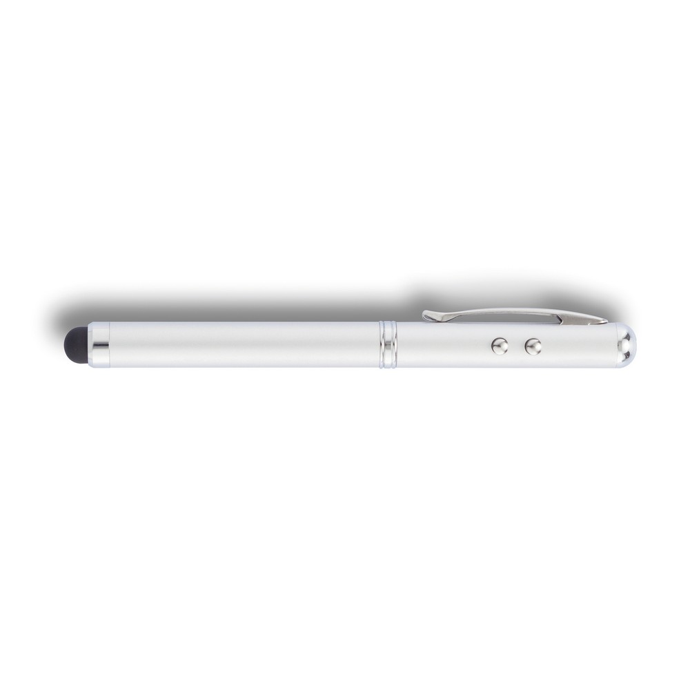 Długopis wielofunkcyjny 4w1 z touch pen i laserem - Touch pen z nadrukiem logo | VEBI - zdjęcie 9
