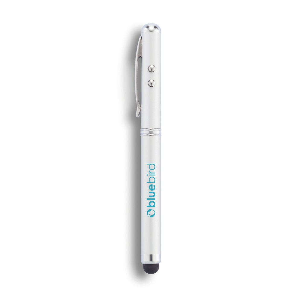 Długopis wielofunkcyjny 4w1 z touch pen i laserem - Touch pen z nadrukiem logo | VEBI - zdjęcie 7