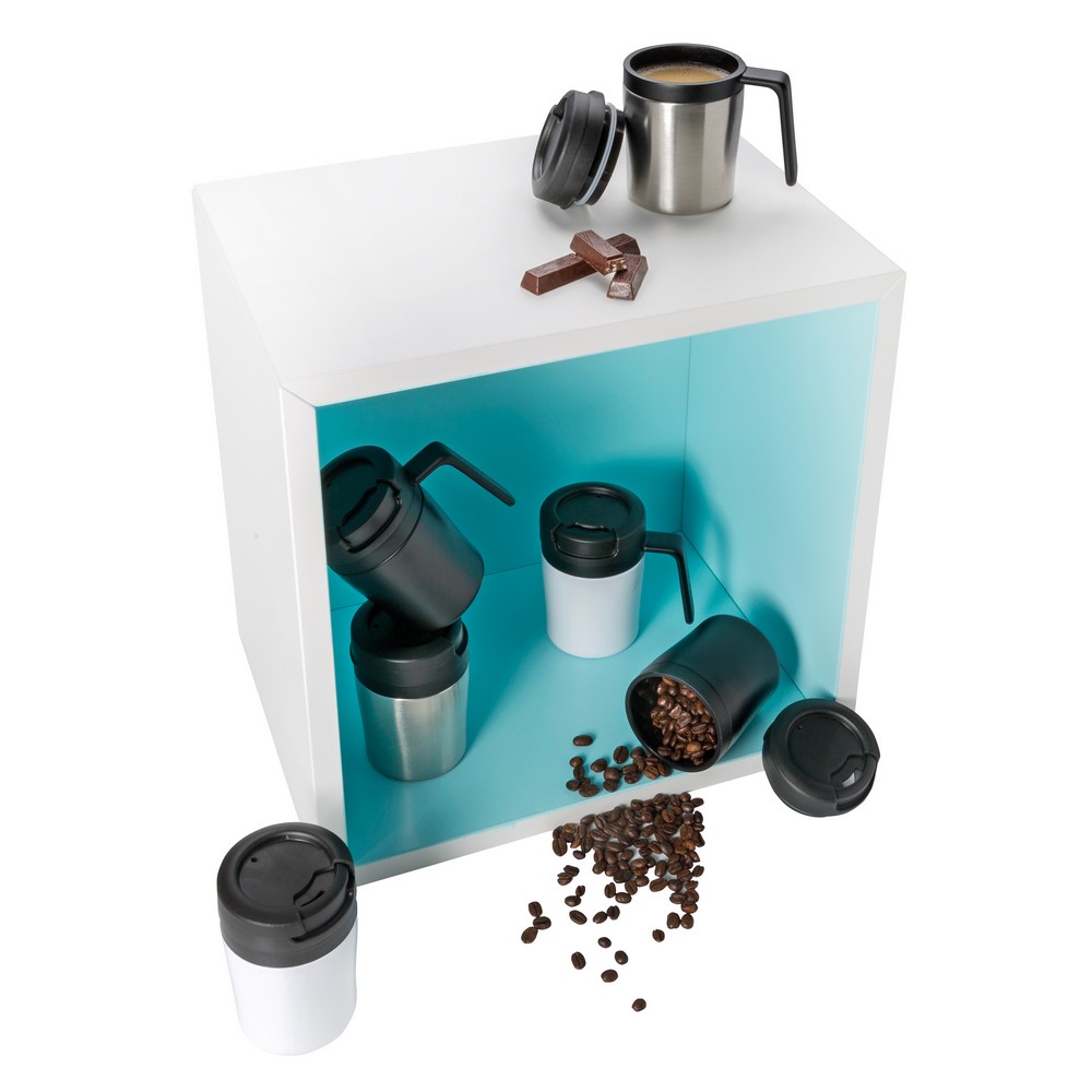 Kompaktowy kubek termiczny Coffee To Go 160ml - Kubki i butelki termiczne z nadrukiem logo | VEBI - zdjęcie 25