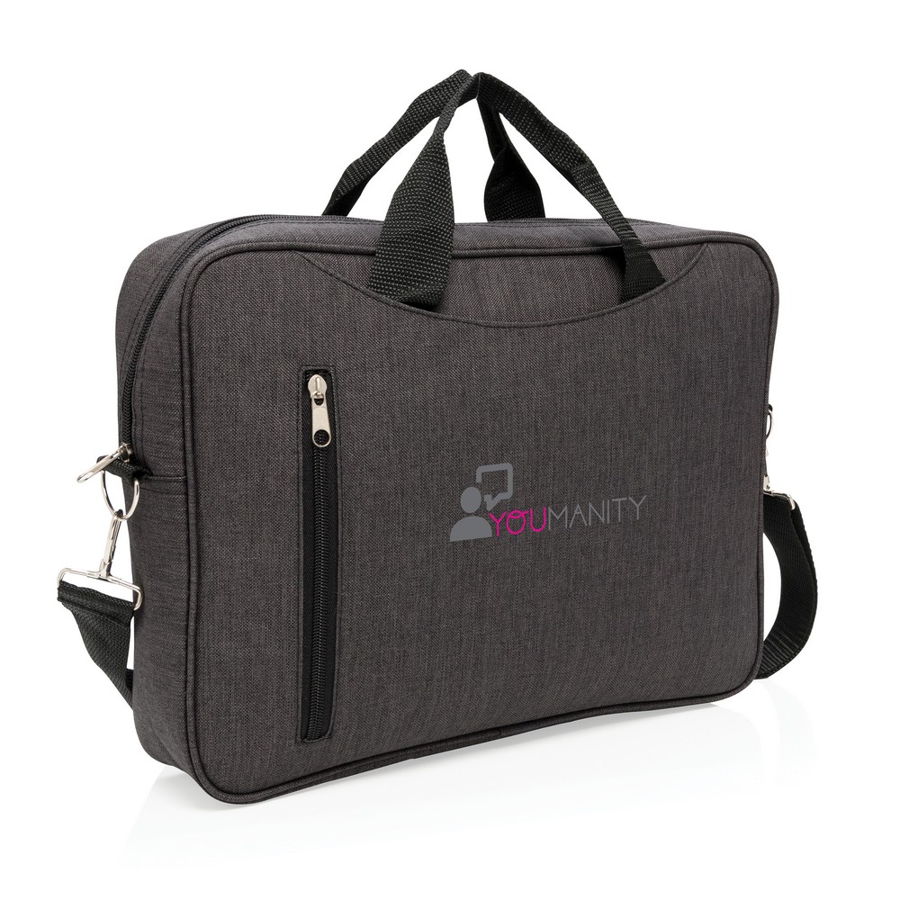 Torba na laptop 15" z poliestru - ekologiczna ochrona sprzętu - Torby i plecaki na laptopy z nadrukiem logo | VEBI - zdjęcie 7