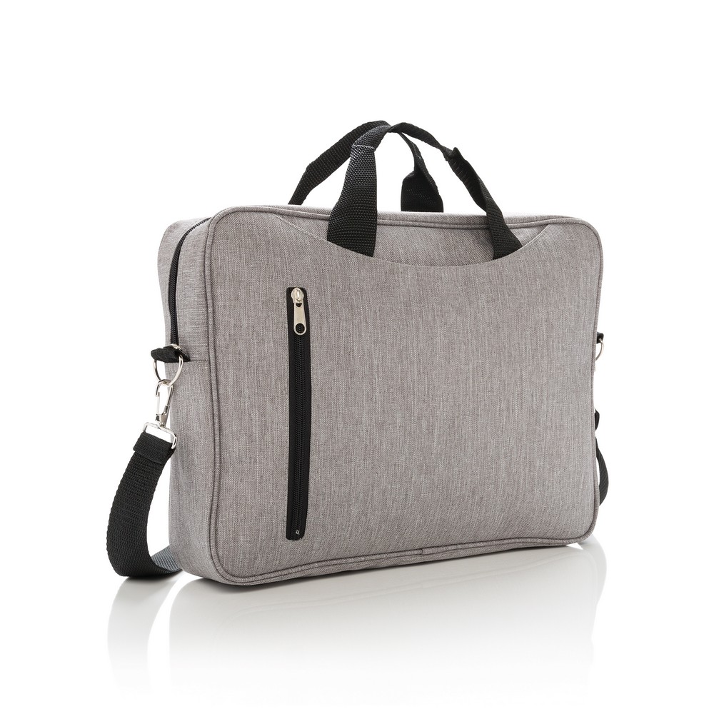 Torba na laptop 15" z poliestru - ekologiczna ochrona sprzętu - Torby i plecaki na laptopy z nadrukiem logo | VEBI - zdjęcie 10