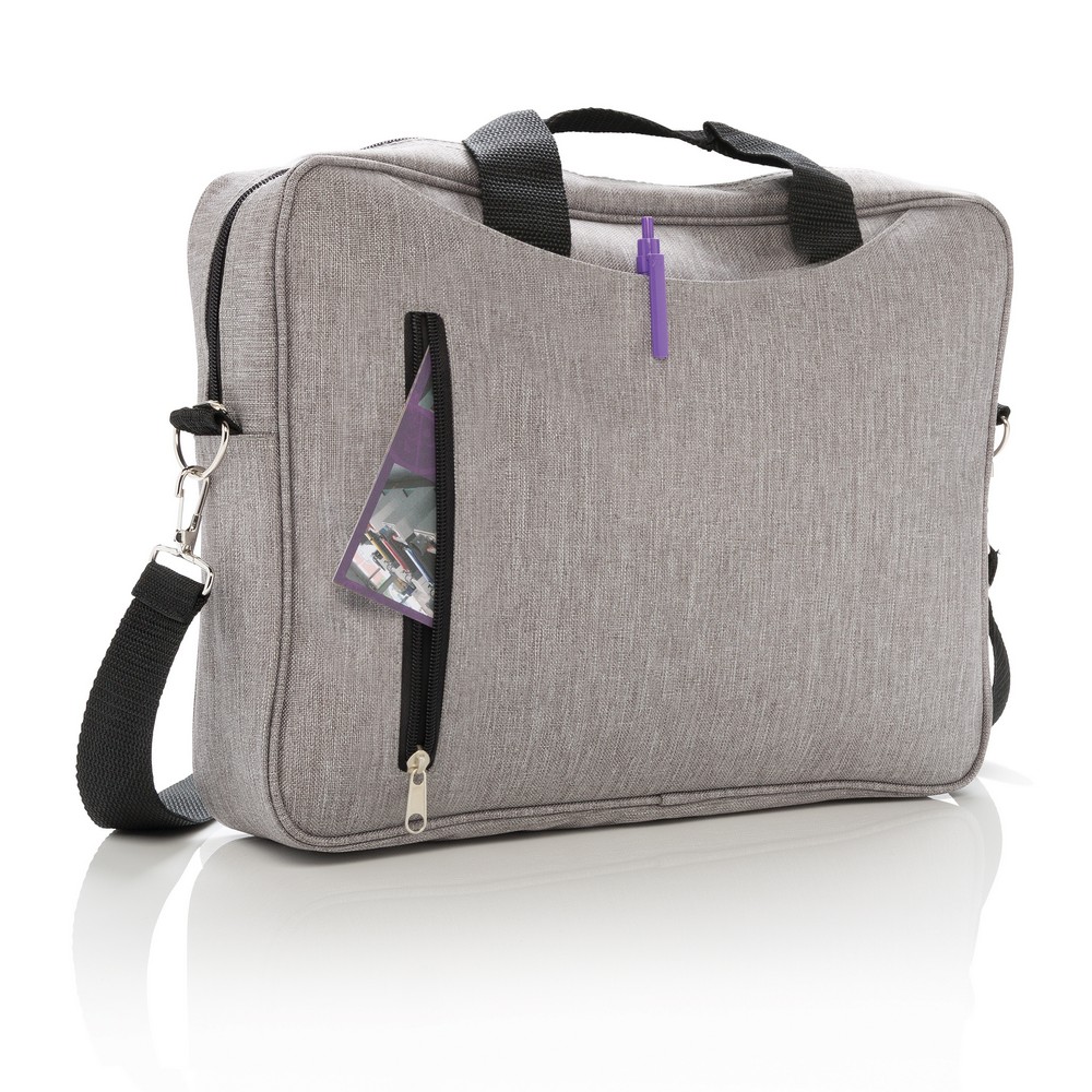 Torba na laptop 15" z poliestru - ekologiczna ochrona sprzętu - Torby i plecaki na laptopy z nadrukiem logo | VEBI - zdjęcie 11