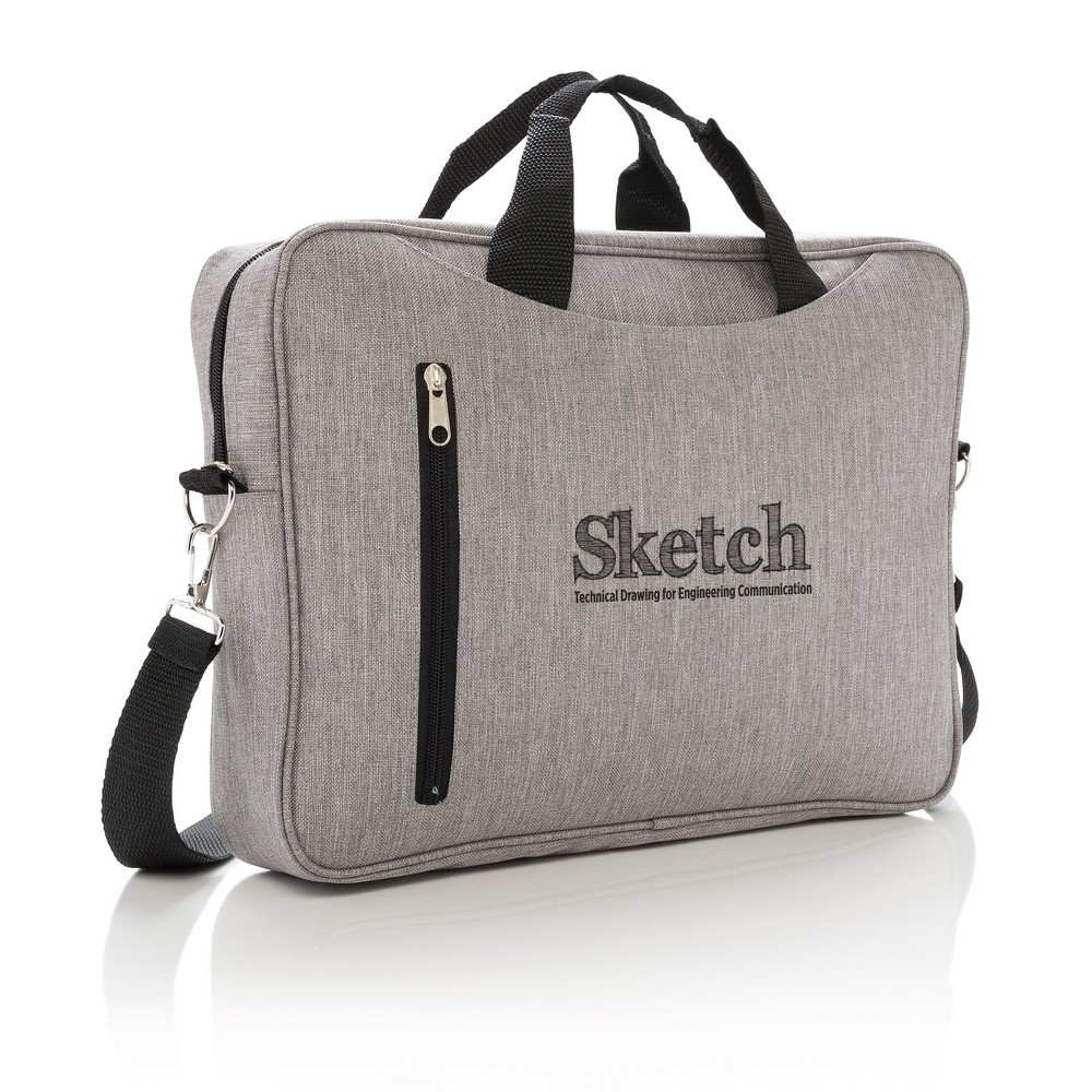 Torba na laptop 15" z poliestru - ekologiczna ochrona sprzętu - Torby i plecaki na laptopy z nadrukiem logo | VEBI - zdjęcie 16