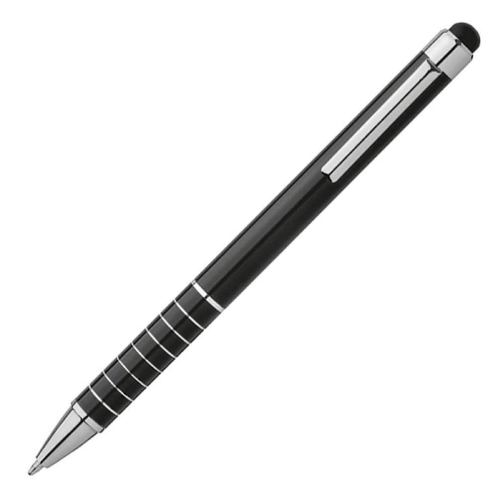 Długopis metalowy z touch pen LUEBO - eleganckie pisanie i obsługa ekranów - Touch pen z nadrukiem logo | VEBI - zdjęcie 7