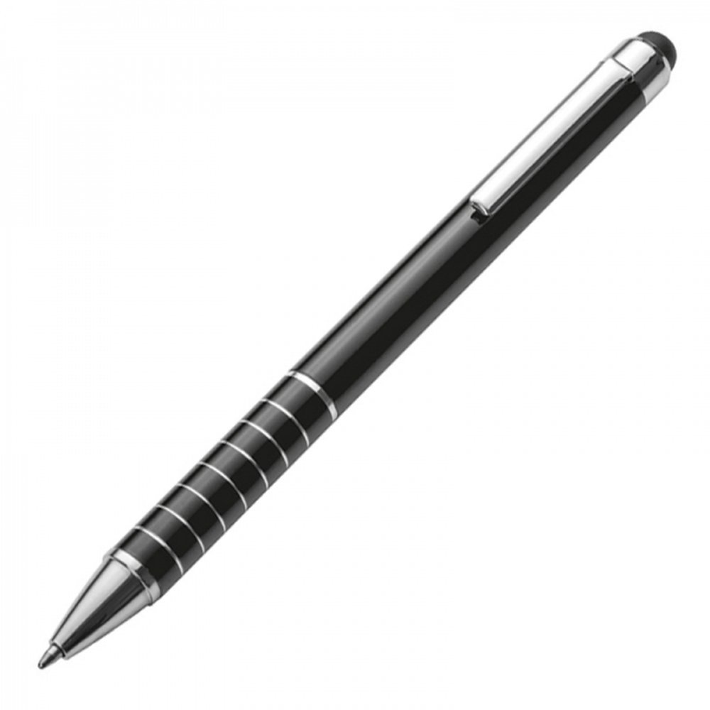 Długopis metalowy z touch pen LUEBO - eleganckie pisanie i obsługa ekranów - Touch pen z nadrukiem logo | VEBI - zdjęcie 9