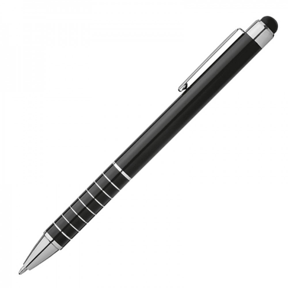 Długopis metalowy z touch pen LUEBO - eleganckie pisanie i obsługa ekranów - Touch pen z nadrukiem logo | VEBI - zdjęcie 10