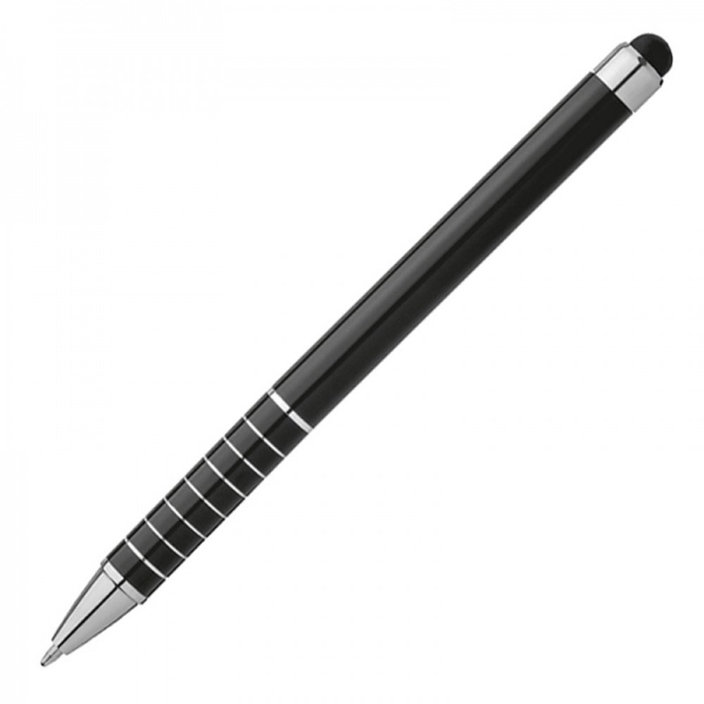 Długopis metalowy z touch pen LUEBO - eleganckie pisanie i obsługa ekranów - Touch pen z nadrukiem logo | VEBI - zdjęcie 11