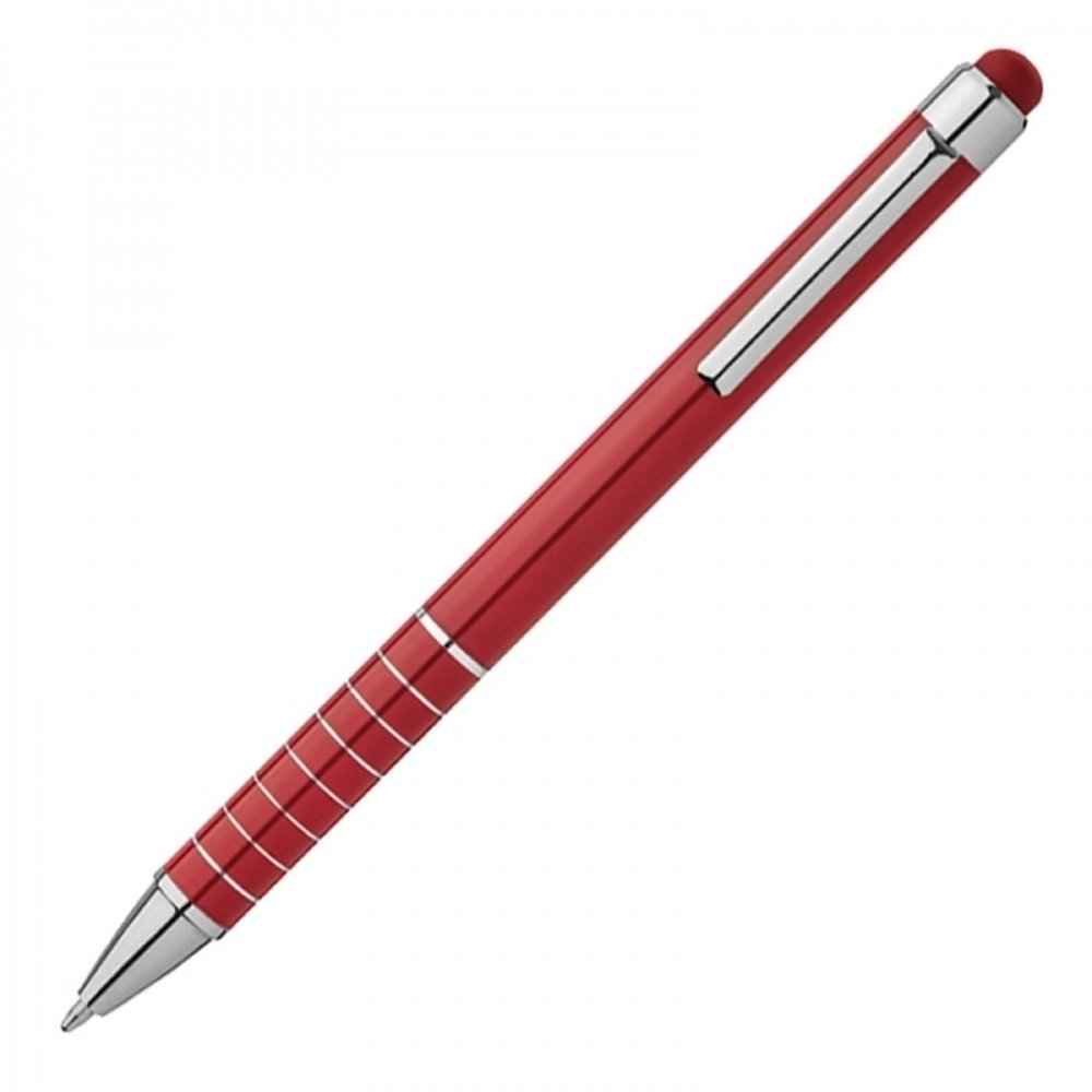Długopis metalowy z touch pen LUEBO - eleganckie pisanie i obsługa ekranów - Touch pen z nadrukiem logo | VEBI - zdjęcie 12