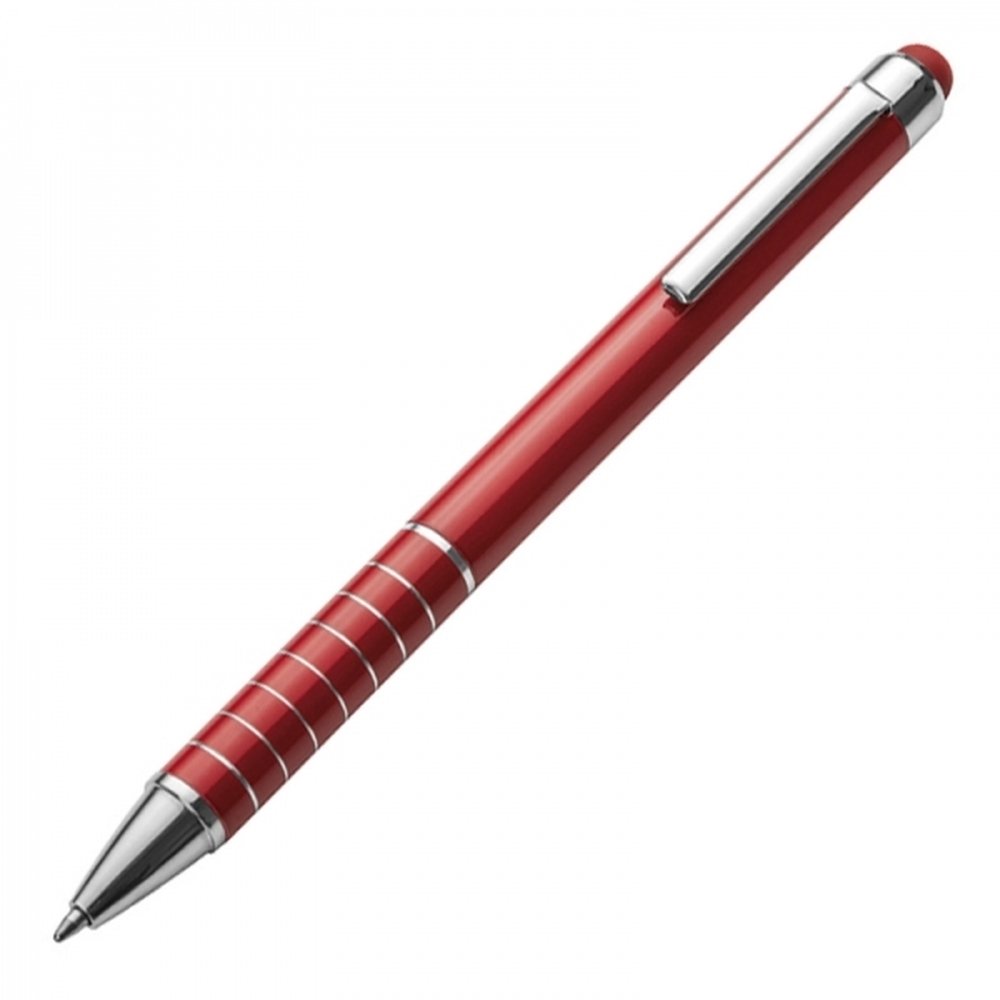 Długopis metalowy z touch pen LUEBO - eleganckie pisanie i obsługa ekranów - Touch pen z nadrukiem logo | VEBI - zdjęcie 14