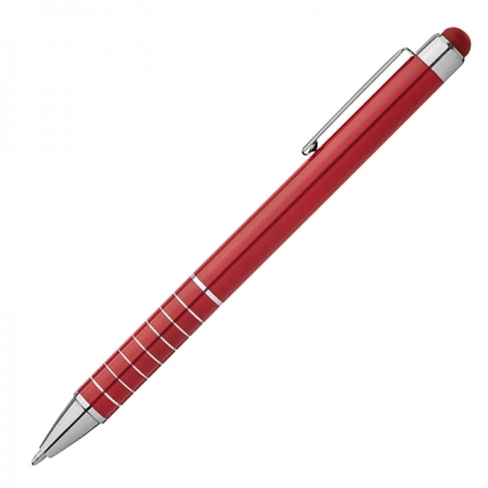 Długopis metalowy z touch pen LUEBO - eleganckie pisanie i obsługa ekranów - Touch pen z nadrukiem logo | VEBI - zdjęcie 15