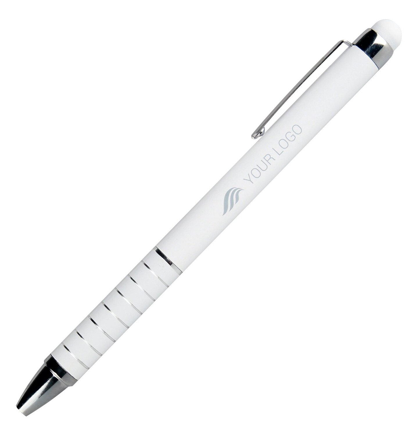 Długopis metalowy z touch pen LUEBO - eleganckie pisanie i obsługa ekranów - Touch pen z nadrukiem logo | VEBI - zdjęcie 6