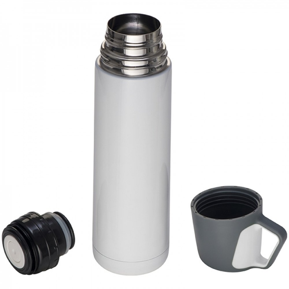 Termos stalowy CALERA 500ml z kubkiem - z nadrukiem logo - Termosy z nadrukiem logo | VEBI - zdjęcie 2