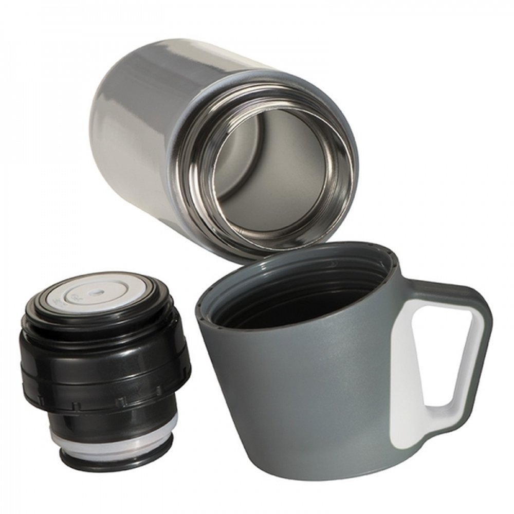Termos stalowy CALERA 500ml z kubkiem - z nadrukiem logo - Termosy z nadrukiem logo | VEBI - zdjęcie 3