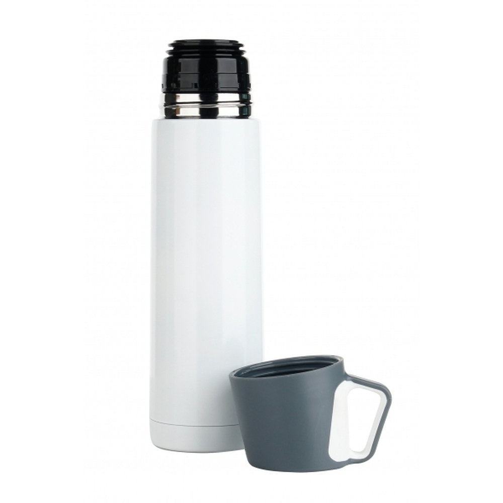 Termos stalowy CALERA 500ml z kubkiem - z nadrukiem logo - Termosy z nadrukiem logo | VEBI - zdjęcie 4