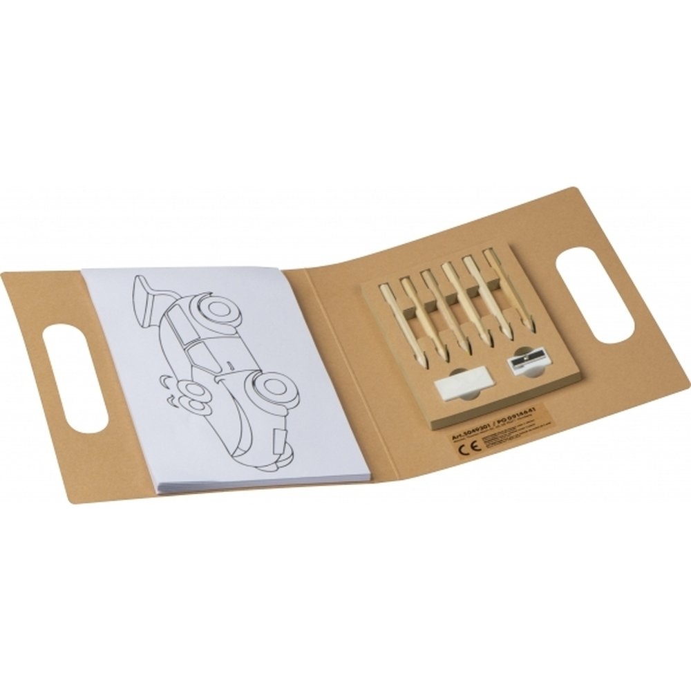 Zestaw kreatywny dla dzieci z kolorowanka i kredkami FORIO - zdjęcie 2