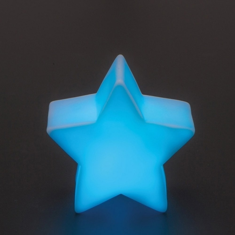 Lampka LED w kształcie gwiazdki DUBLIN - zmieniająca kolory - Latarki i lampki z nadrukiem logo | VEBI - zdjęcie 7