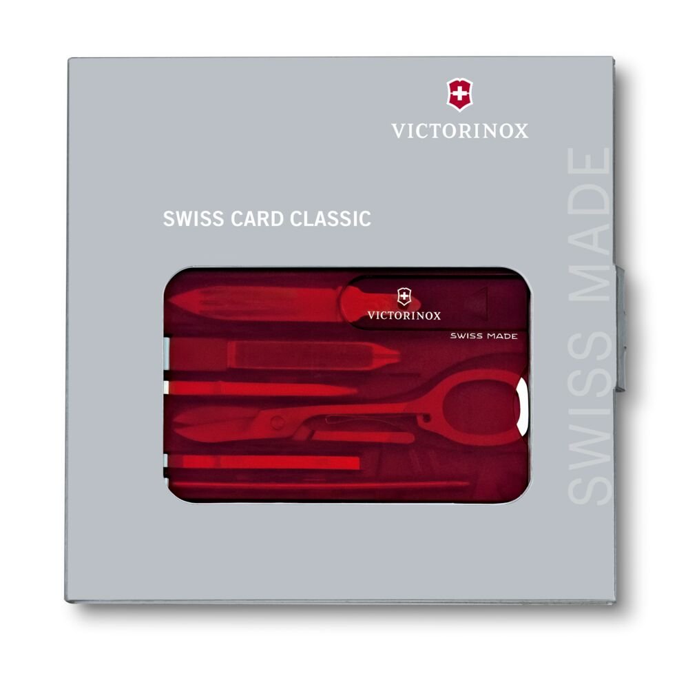 Karta narzędziowa Victorinox SwissCard Classic 10w1 - Akcesoria podróżne z nadrukiem logo | VEBI - zdjęcie 9