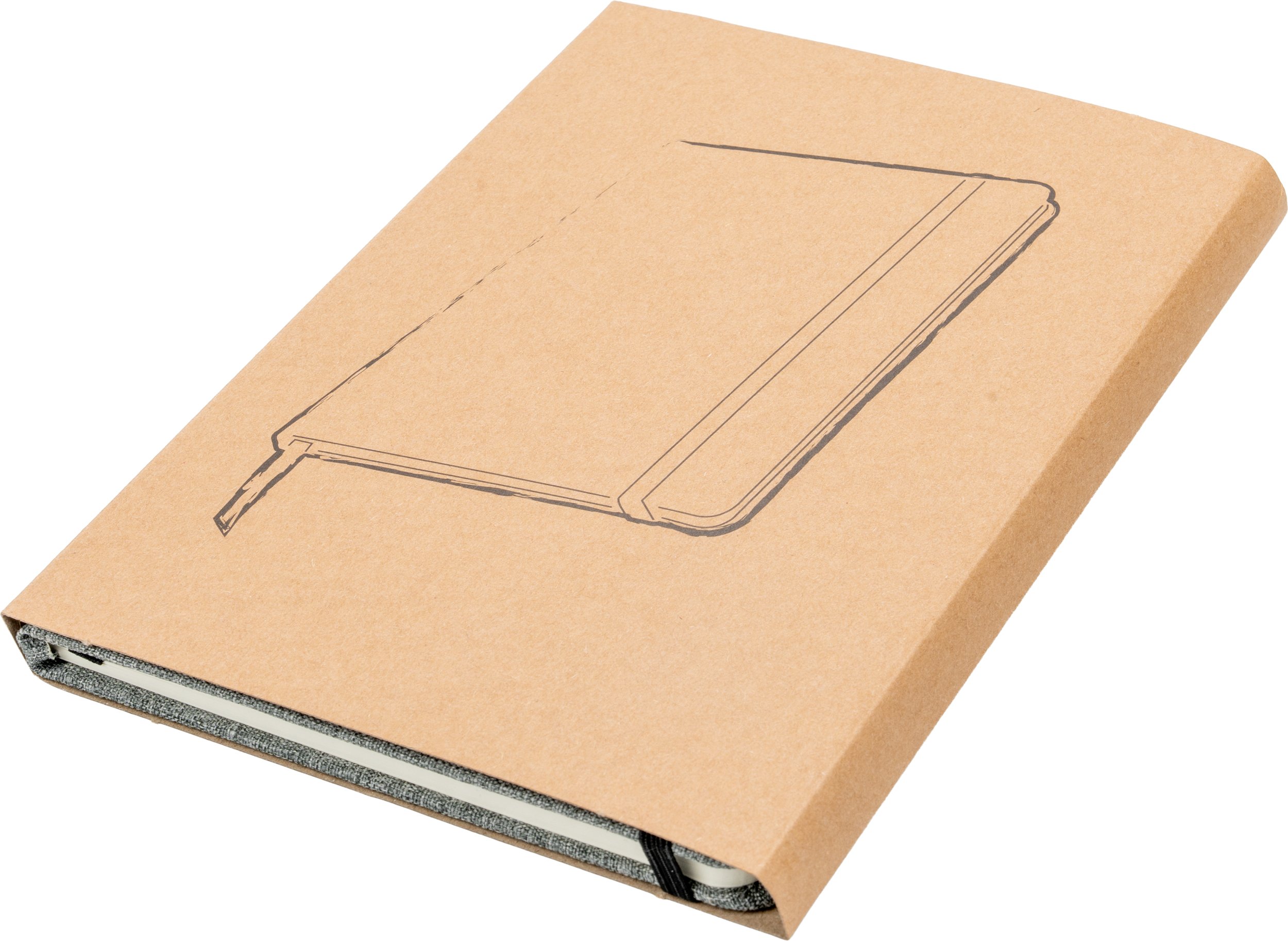 Notes biurowy Bremen A5 w linie z zakładką - 160 stron - zdjęcie 4